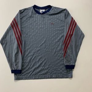 Vintage 90s Adidas Soccer Long Sleeve Jersey